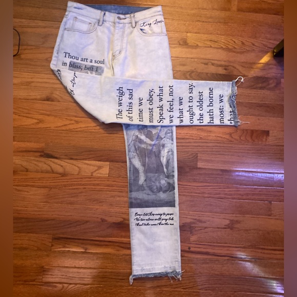 Men grey bootcut denim size 31 - Picture 2 of 7